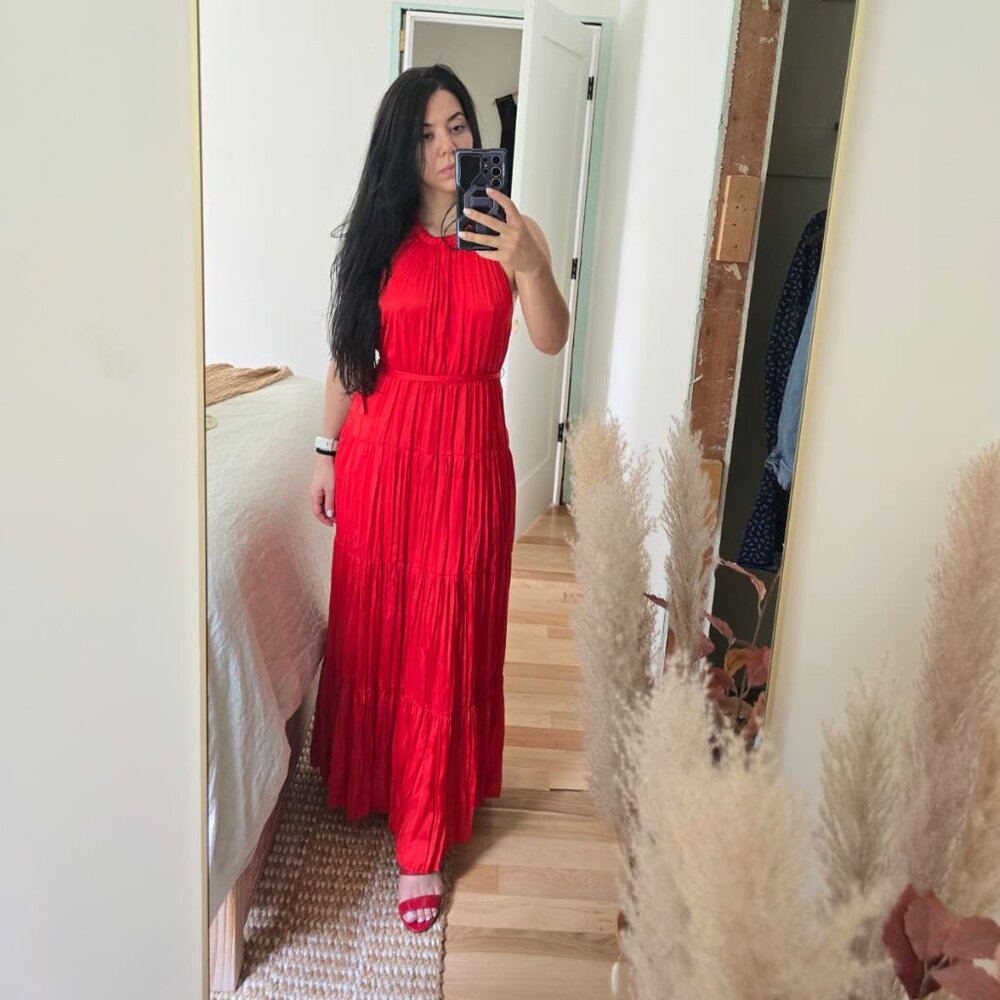 Zara Red Halterneck dress